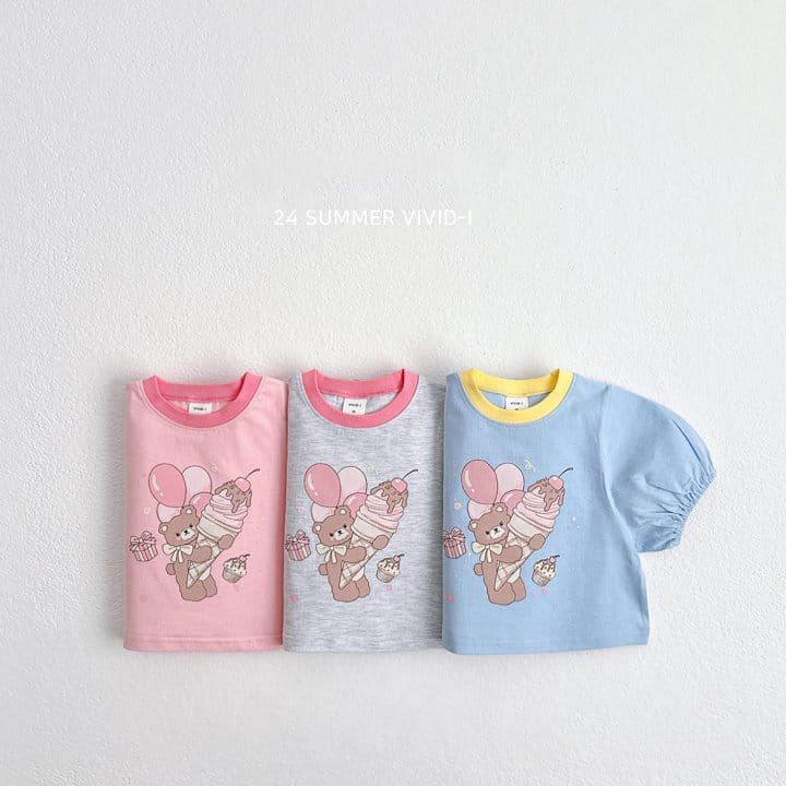 Vivid I - Korean Children Fashion - #designkidswear - Balloon Crop Tee