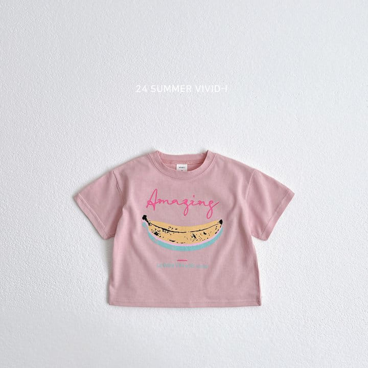 Vivid I - Korean Children Fashion - #childrensboutique - Banana Short Sleeve Tee - 4