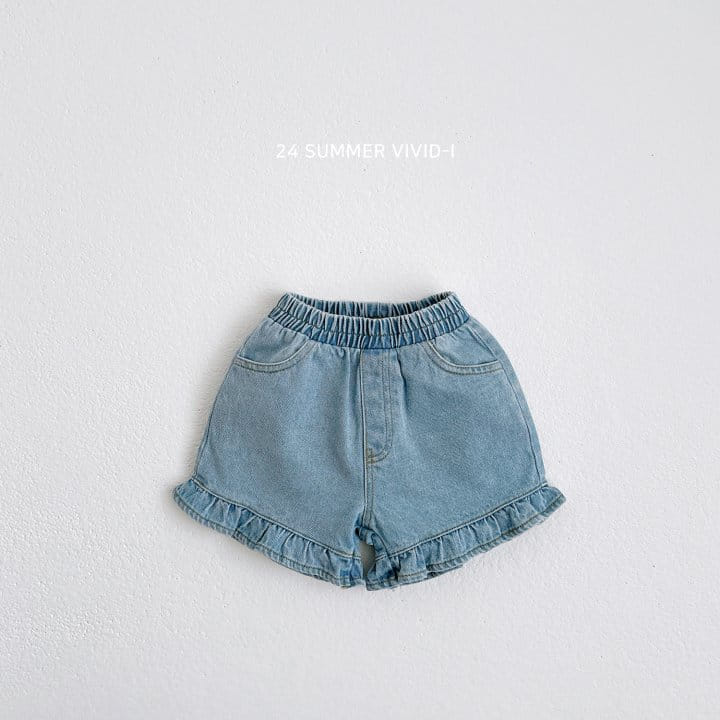 Vivid I - Korean Children Fashion - #designkidswear - Summer Frill Dneim Pants - 2