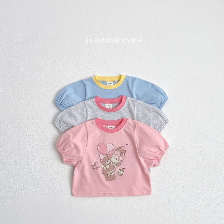 Vivid I - Korean Children Fashion - #discoveringself - Balloon Crop Tee - 2