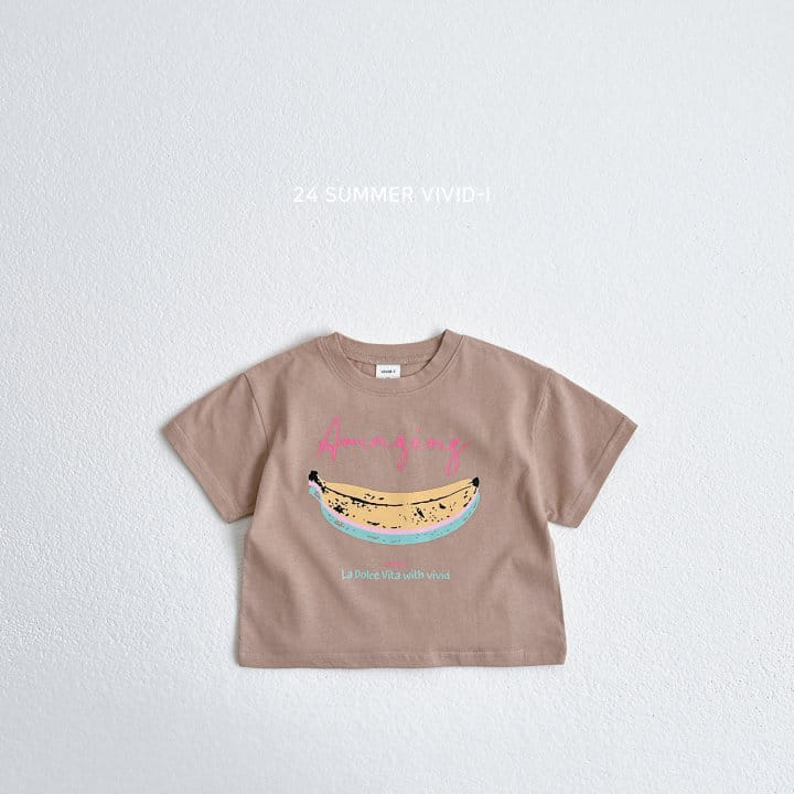 Vivid I - Korean Children Fashion - #discoveringself - Banana Short Sleeve Tee - 5