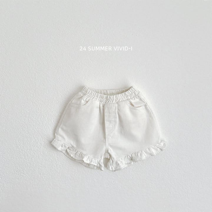 Vivid I - Korean Children Fashion - #discoveringself - Summer Frill Dneim Pants - 3