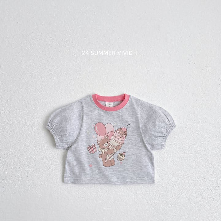 Vivid I - Korean Children Fashion - #fashionkids - Balloon Crop Tee - 3