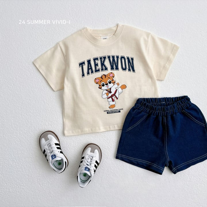 Vivid I - Korean Children Fashion - #fashionkids - Taekwon Short Sleeve Tee - 7