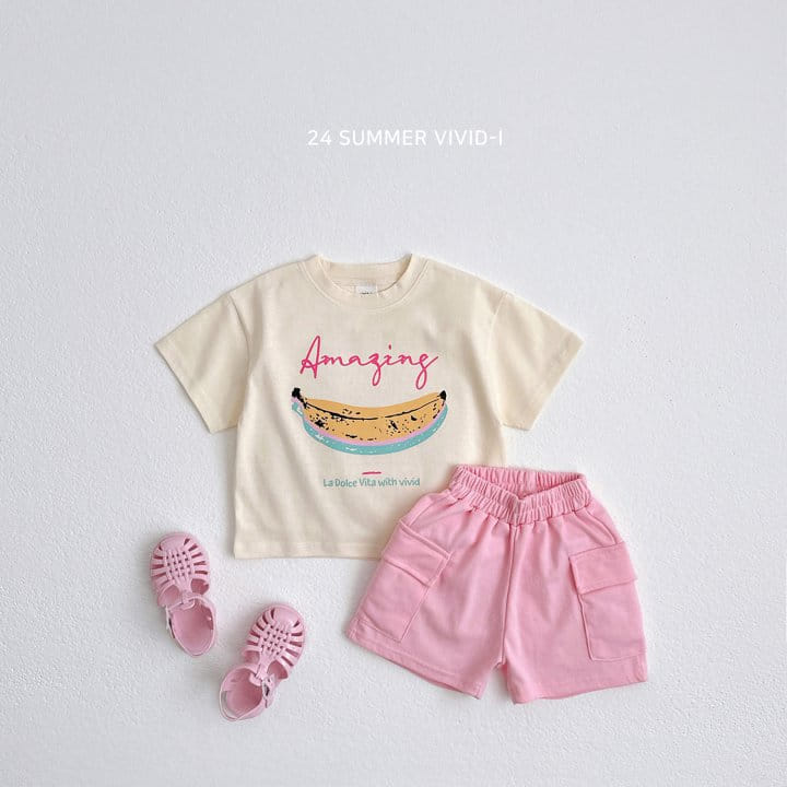 Vivid I - Korean Children Fashion - #fashionkids - Banana Short Sleeve Tee - 6