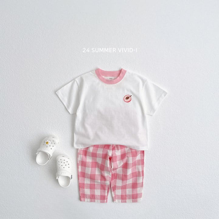 Vivid I - Korean Children Fashion - #fashionkids - Check Check Straight Pants - 6