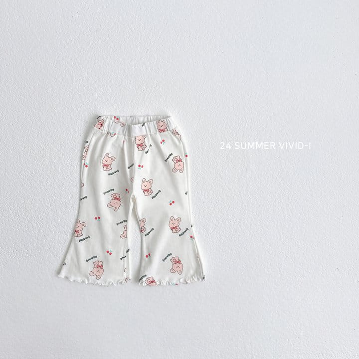 Vivid I - Korean Children Fashion - #fashionkids - Pattern Wide Cropped Shorts - 2