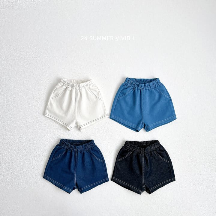 Vivid I - Korean Children Fashion - #fashionkids - Summer Span Denim Shorts