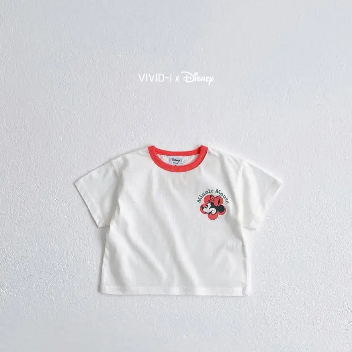 Vivid I - Korean Children Fashion - #kidsshorts - D Flower Face Tee - 2