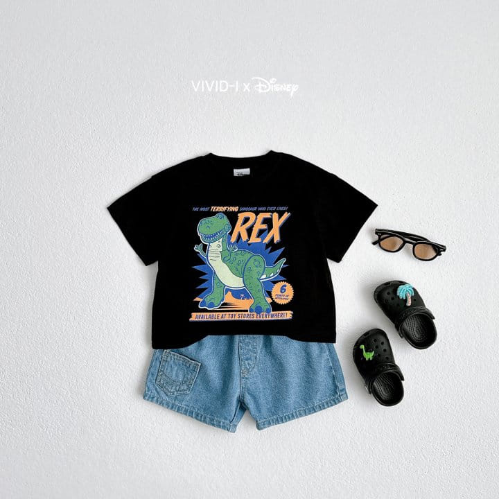 Vivid I - Korean Children Fashion - #kidsshorts - D Lex Dino Tee - 11