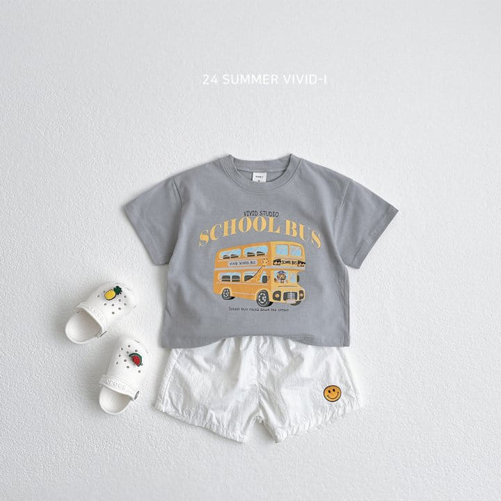 Vivid I - Korean Children Fashion - #kidsshorts - Animal Car Short Sleeve Tee - 11