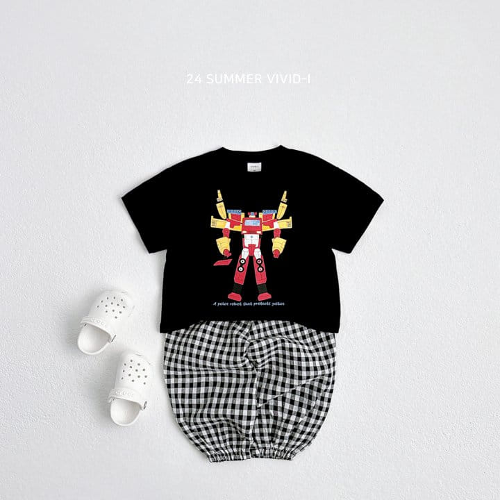 Vivid I - Korean Children Fashion - #kidsstore - Vintage Robot Short Sleeve Tee - 11