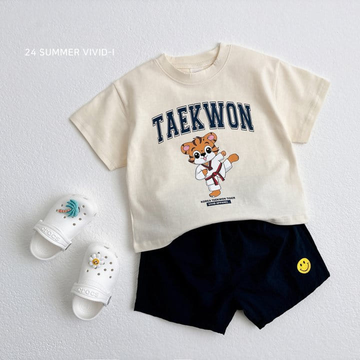 Vivid I - Korean Children Fashion - #kidsstore - Taekwon Short Sleeve Tee - 9