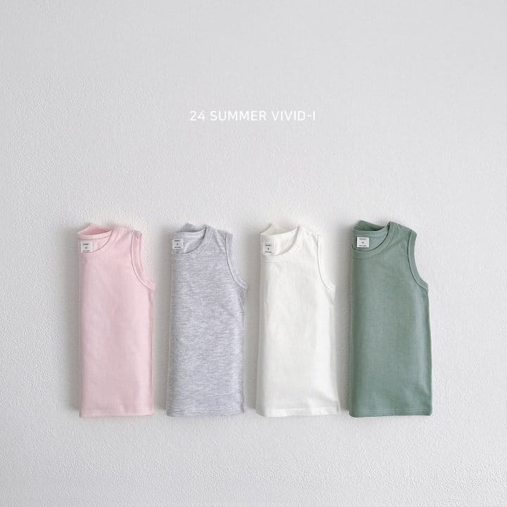 Vivid I - Korean Children Fashion - #kidsstore - Layered Summer Sleeveless Tee