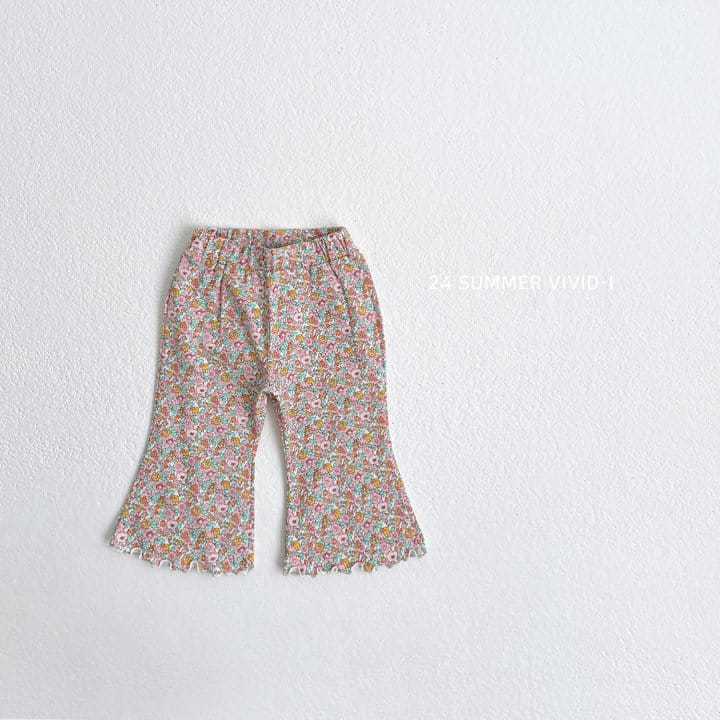 Vivid I - Korean Children Fashion - #kidsshorts - Pattern Wide Cropped Shorts - 4