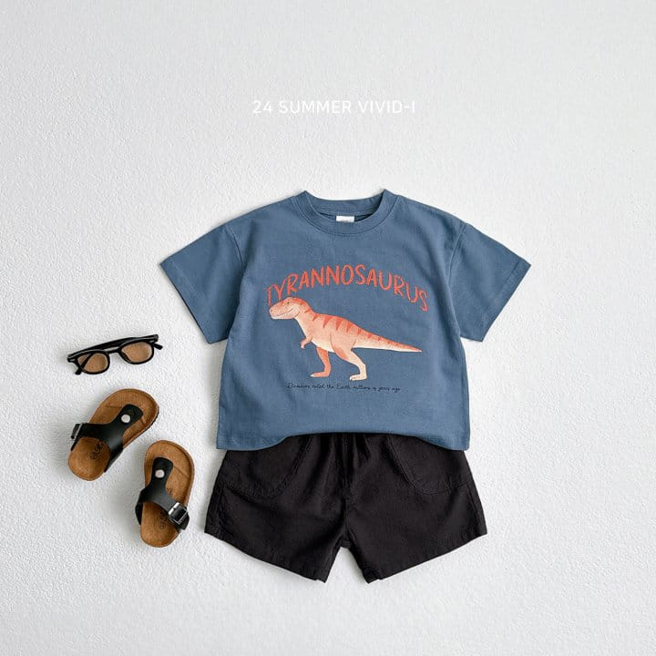 Vivid I - Korean Children Fashion - #kidzfashiontrend - Summer Dino Short Sleeve Tee - 11