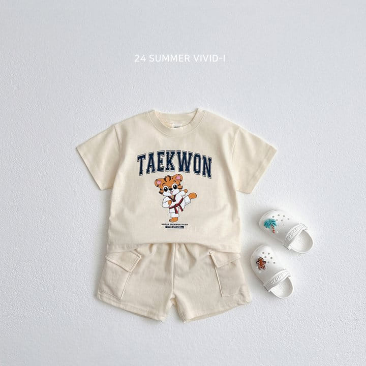 Vivid I - Korean Children Fashion - #kidzfashiontrend - Taekwon Short Sleeve Tee - 10