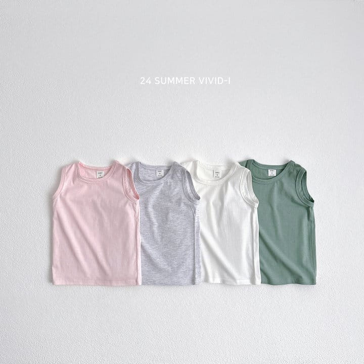 Vivid I - Korean Children Fashion - #kidzfashiontrend - Layered Summer Sleeveless Tee - 2