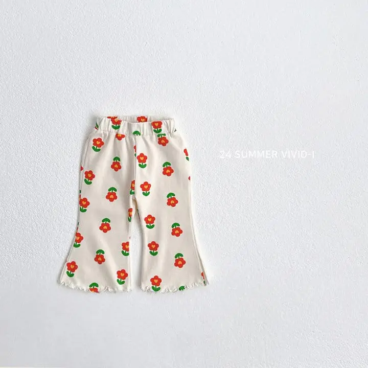 Vivid I - Korean Children Fashion - #kidzfashiontrend - Pattern Wide Cropped Shorts - 5