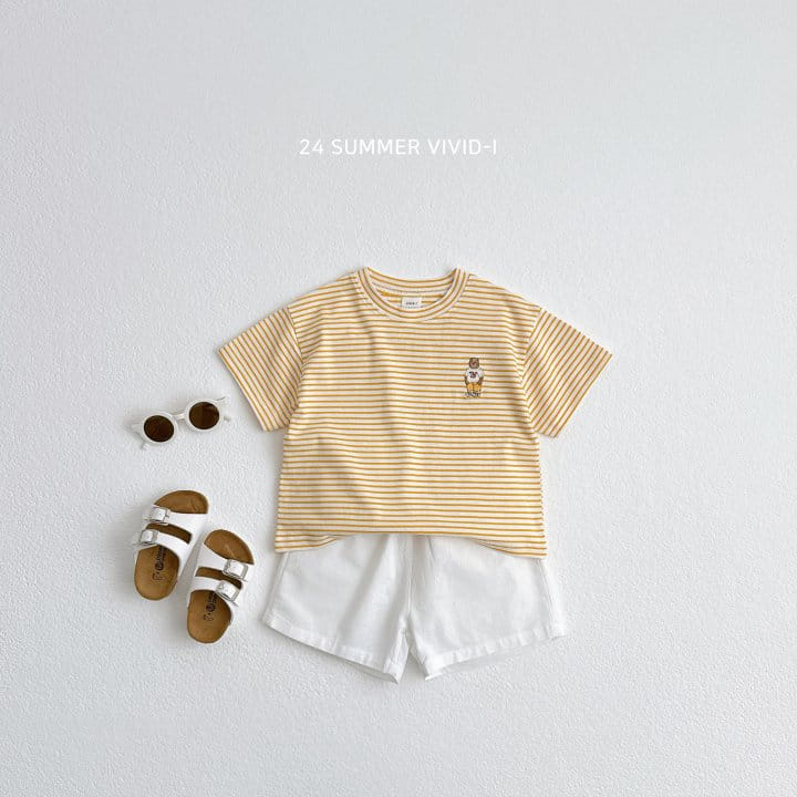 Vivid I - Korean Children Fashion - #littlefashionista - Vivid ST Bear Short Sleeve Tee - 8