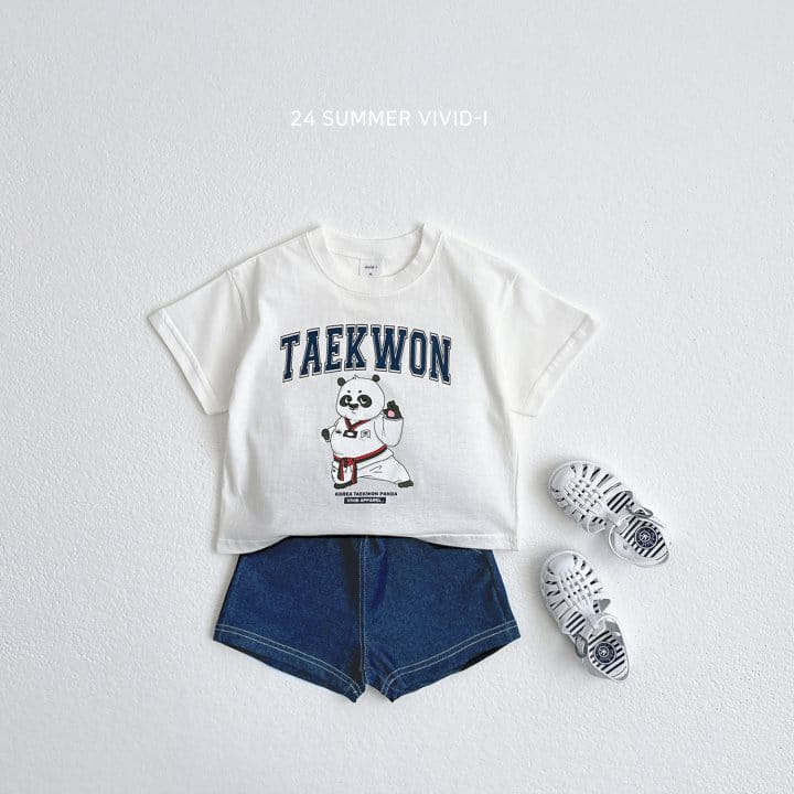 Vivid I - Korean Children Fashion - #littlefashionista - Summer Span Denim Shorts - 6