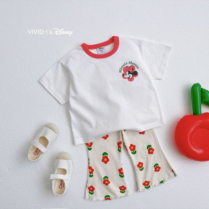 Vivid I - Korean Children Fashion - #magicofchildhood - D Flower Face Tee - 7