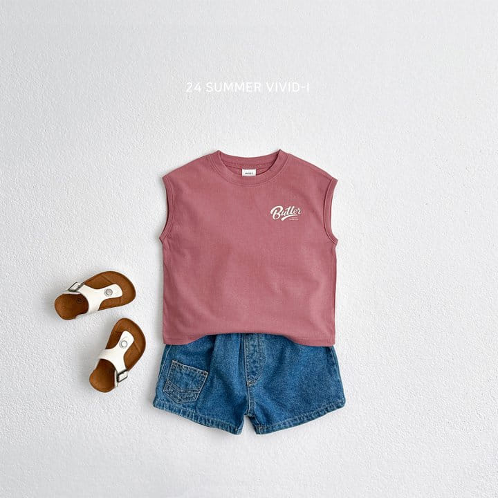 Vivid I - Korean Children Fashion - #magicofchildhood - Butter Sleeveless Tee - 7