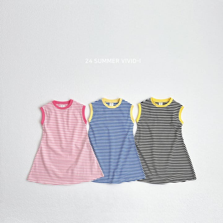 Vivid I - Korean Children Fashion - #minifashionista - Point ST One-Piece