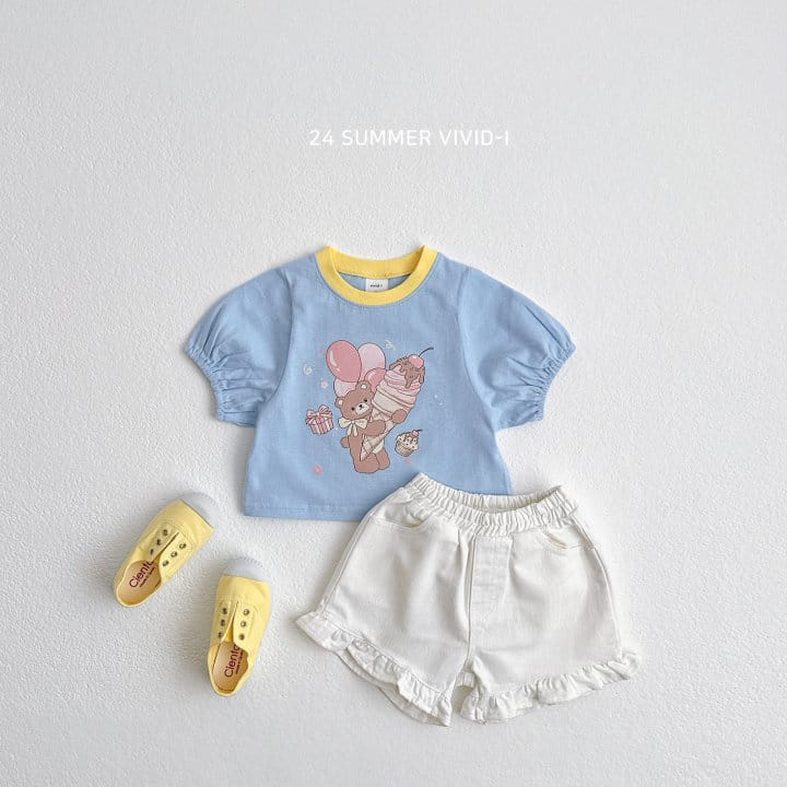 Vivid I - Korean Children Fashion - #minifashionista - Balloon Crop Tee - 10