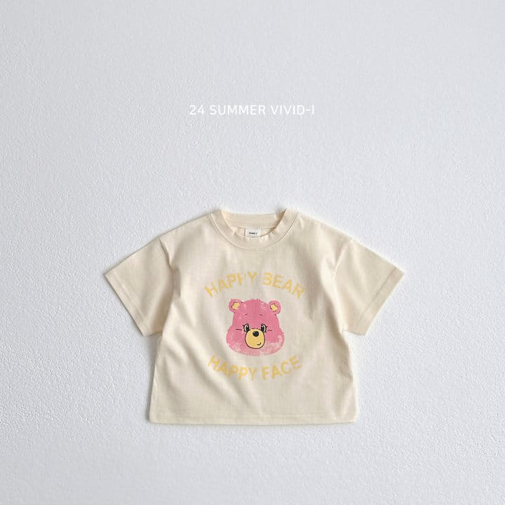 Vivid I - Korean Children Fashion - #magicofchildhood - Face Bear Tee - 4