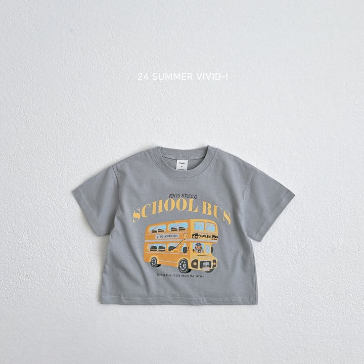 Vivid I - Korean Children Fashion - #minifashionista - Animal Car Short Sleeve Tee - 4