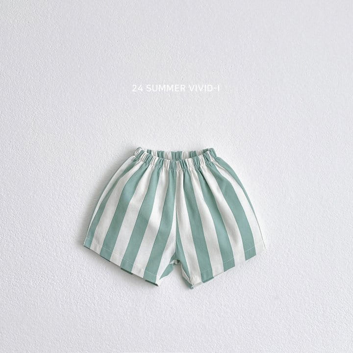 Vivid I - Korean Children Fashion - #stylishchildhood - Vertical Line Shorts - 3