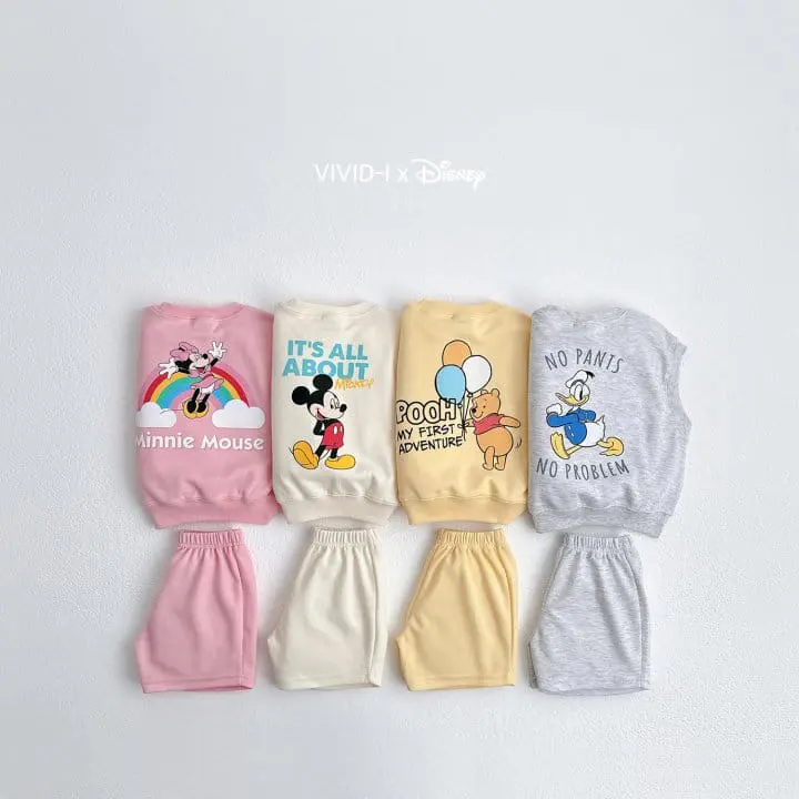 Vivid I - Korean Children Fashion - #todddlerfashion - D Friends Vest Top Bottom Set