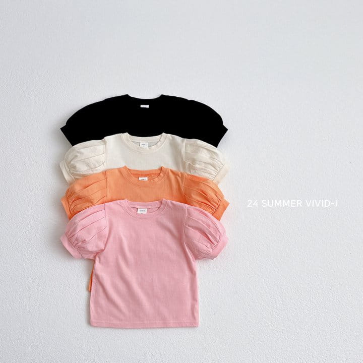 Vivid I - Korean Children Fashion - #todddlerfashion - Bibi Puff Short Sleeve Tee