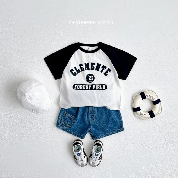 Vivid I - Korean Children Fashion - #todddlerfashion - Over Fit Basktball Raglan Tee - 9