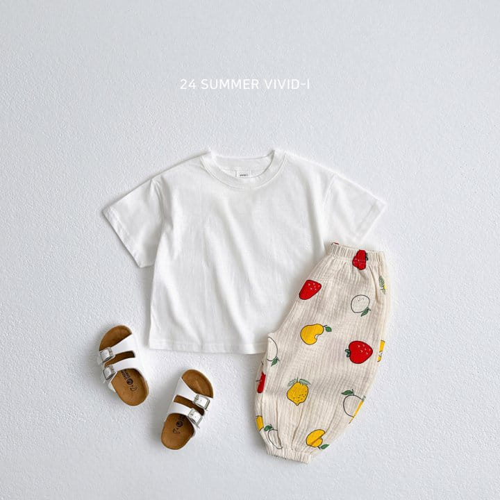 Vivid I - Korean Children Fashion - #prettylittlegirls - Over Fit Short Sleeve Tee - 4