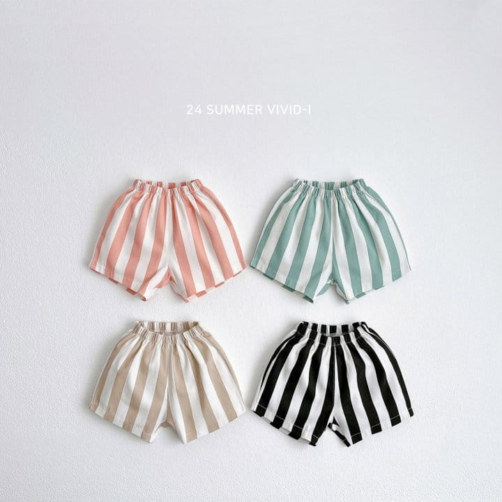 Vivid I - Korean Children Fashion - #todddlerfashion - Vertical Line Shorts