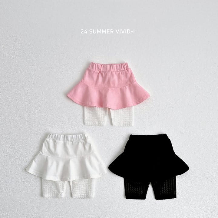 Vivid I - Korean Children Fashion - #toddlerclothing - Lace Skirt Leggings