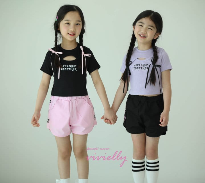 Vivielly - Korean Children Fashion - #childofig - Ribbon Shorts - 3