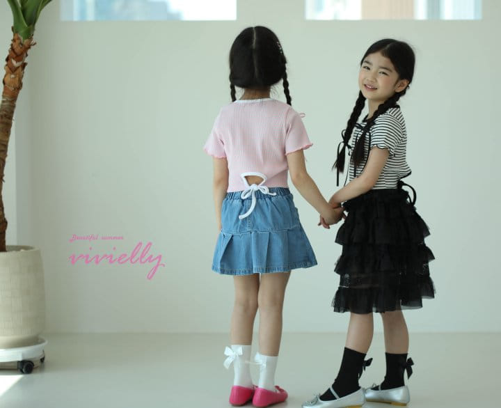 Vivielly - Korean Children Fashion - #childofig - Pincho Rib Tee