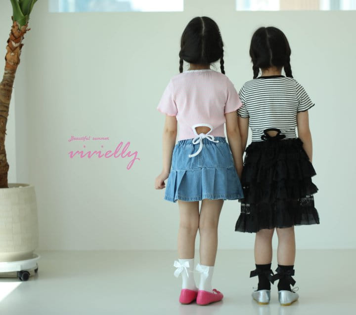 Vivielly - Korean Children Fashion - #childofig - Pincho Rib Tee - 2