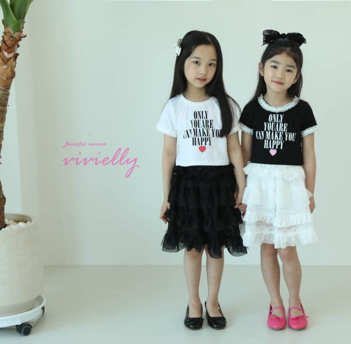 Vivielly - Korean Children Fashion - #childrensboutique - Lace Tee - 8