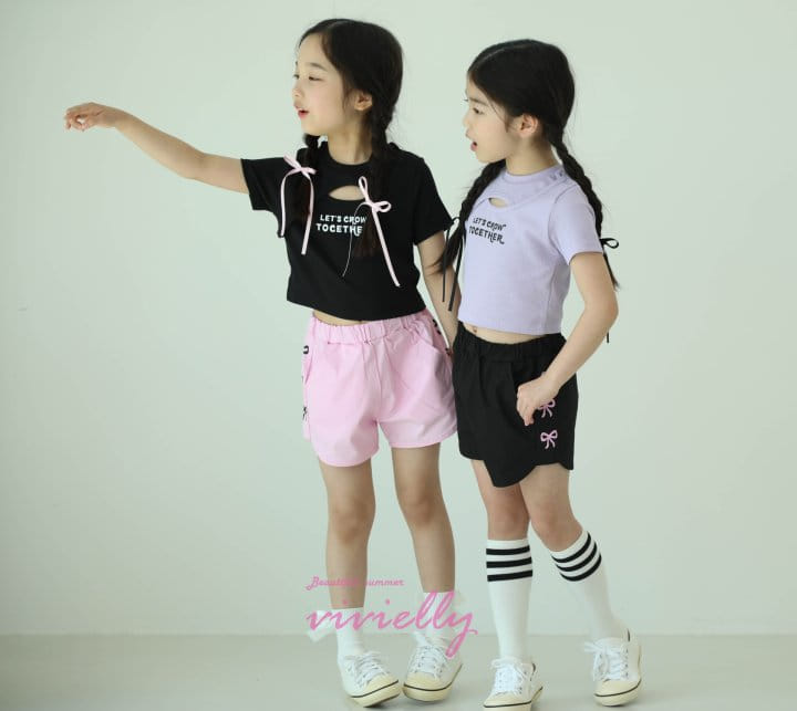 Vivielly - Korean Children Fashion - #childofig - Ribbon Shorts - 4