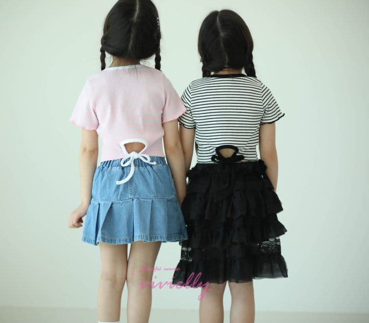 Vivielly - Korean Children Fashion - #childrensboutique - Pincho Rib Tee - 3