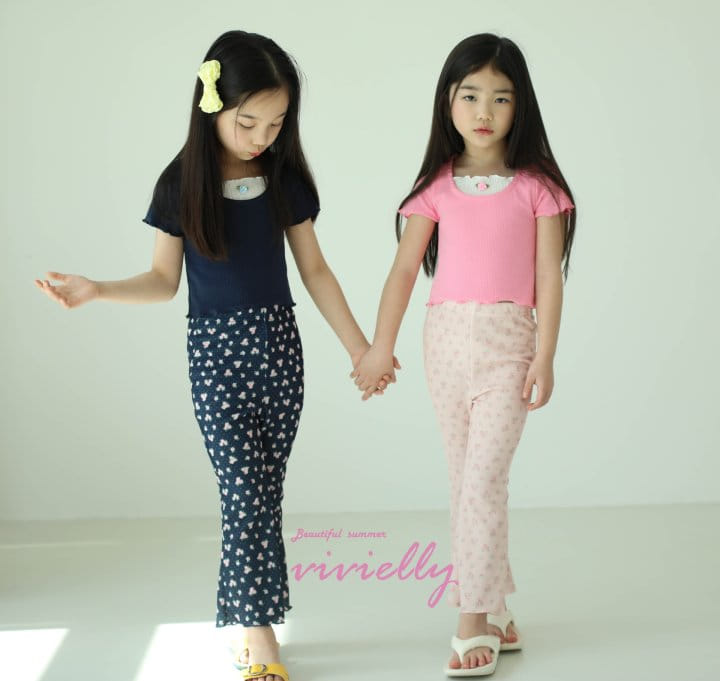 Vivielly - Korean Children Fashion - #designkidswear - Terry Rose Tee - 8