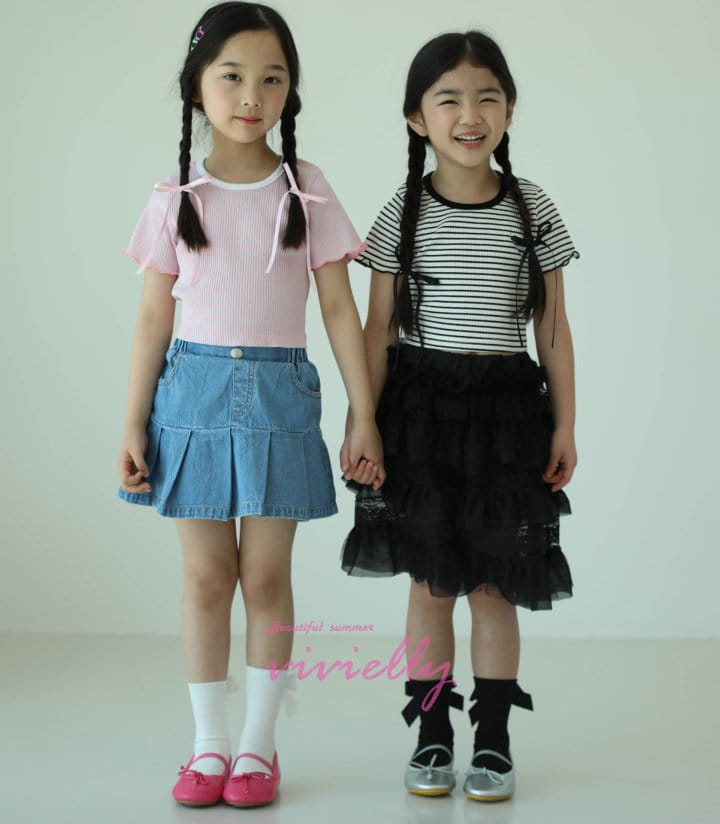 Vivielly - Korean Children Fashion - #childrensboutique - Pincho Rib Tee - 4