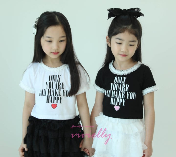 Vivielly - Korean Children Fashion - #discoveringself - Lace Tee - 10