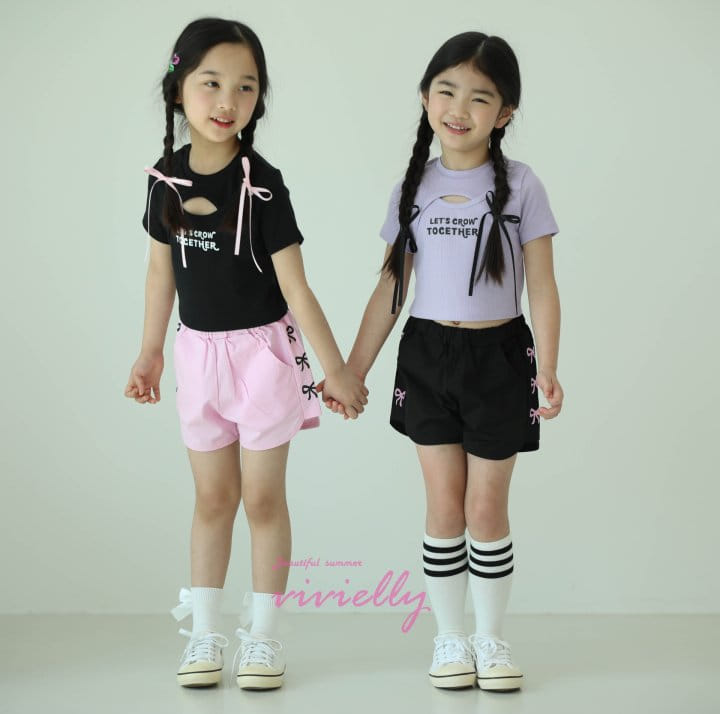 Vivielly - Korean Children Fashion - #discoveringself - Ribbon Shorts - 6