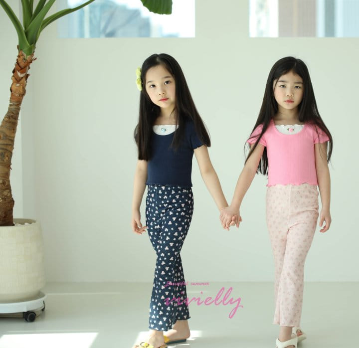 Vivielly - Korean Children Fashion - #fashionkids - Terry Rose Tee - 10