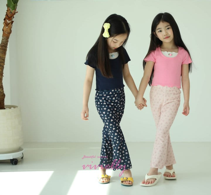 Vivielly - Korean Children Fashion - #littlefashionista - Terry Rose Tee